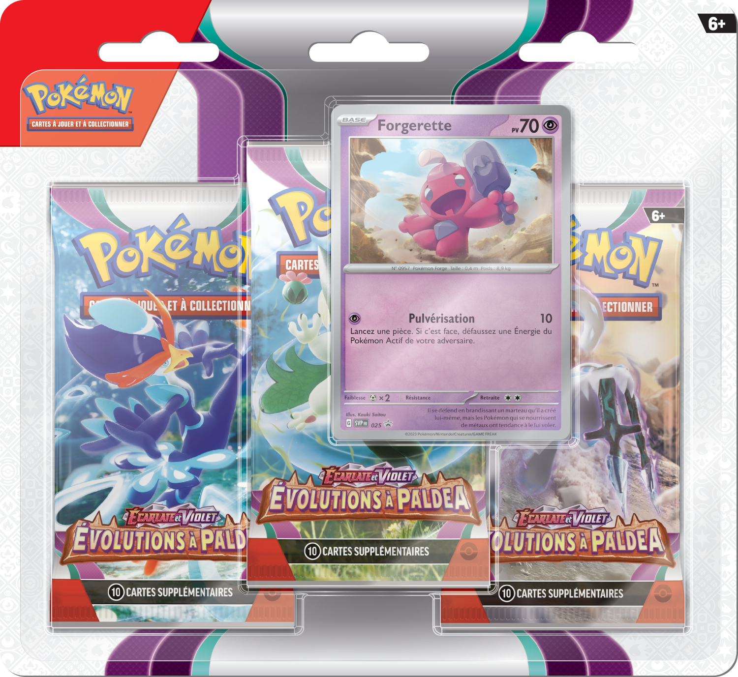 3 Boosters Ecarlate & Violet: Evolutions à Paldea (Blister) FR