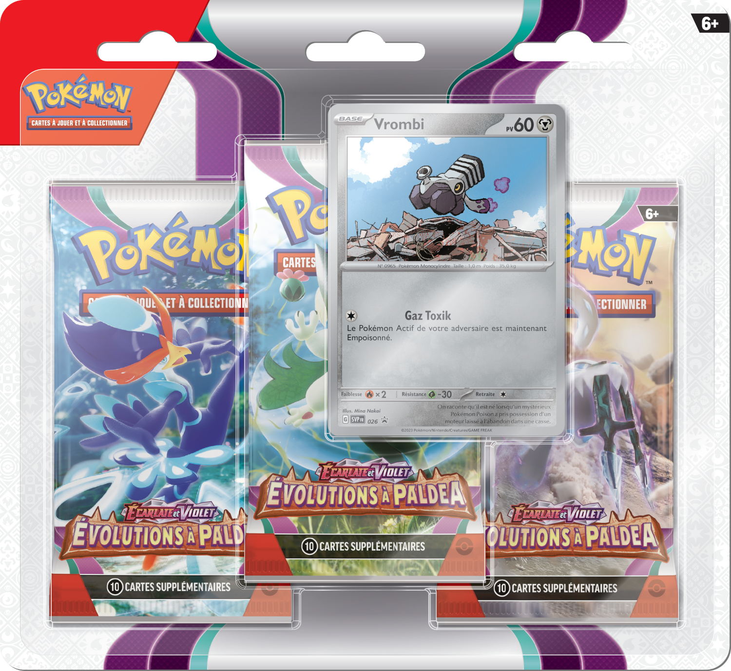 3 Boosters Ecarlate & Violet: Evolutions à Paldea (Blister) FR