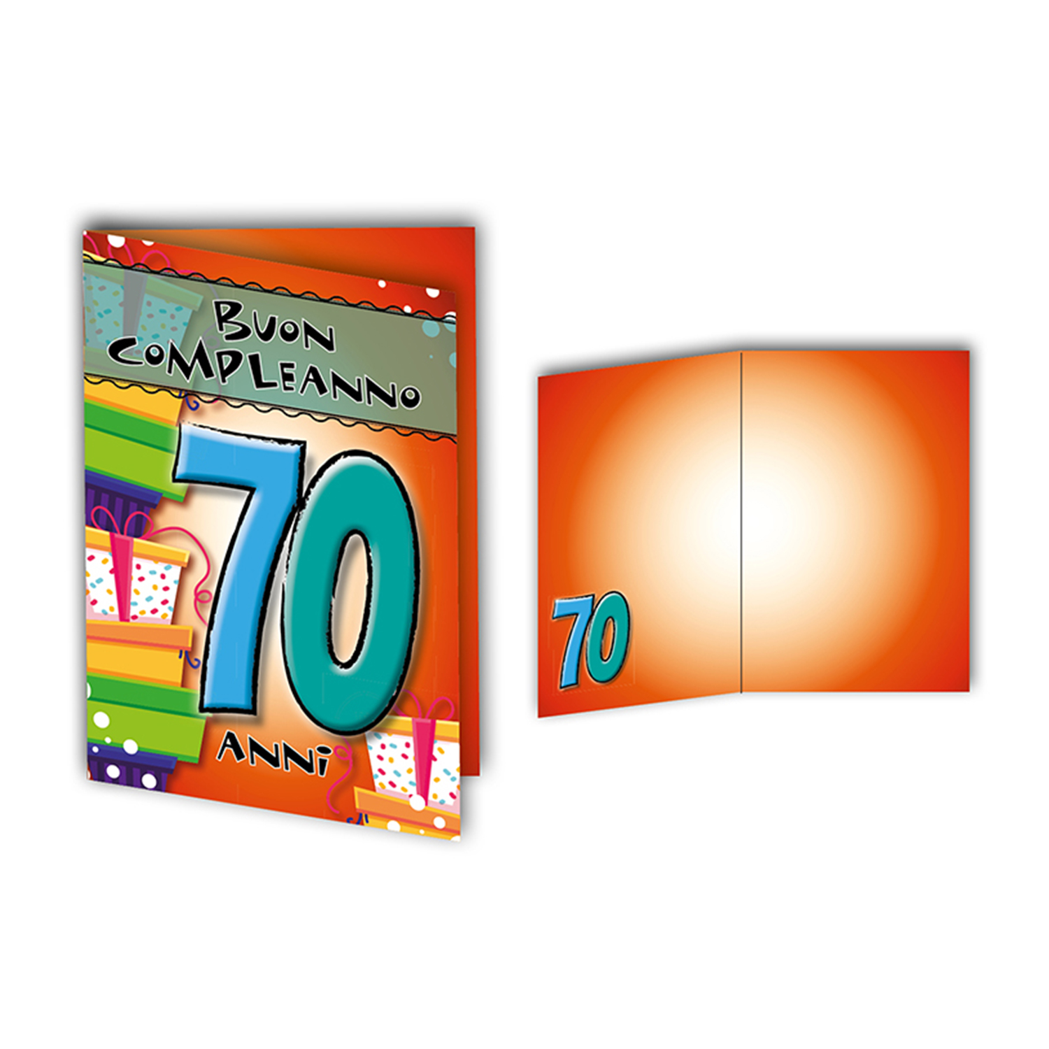 Biglietto Auguri Origami Surprise Compleanno 70Anni