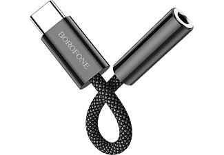 BOROFONE USB Type-C - 3,5mm Jack adapter, fekete (BV15)