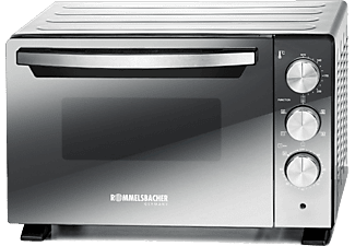 ROMMELSBACHER BGS 1400 - Minibackofen (Schwarz/Silber)