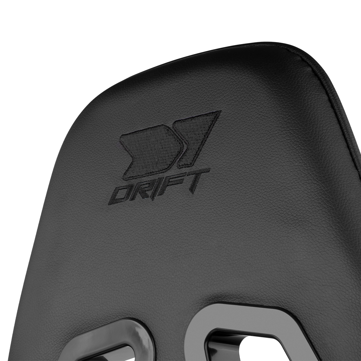 Reposacabezas de silla gaming negro con logo bordado.