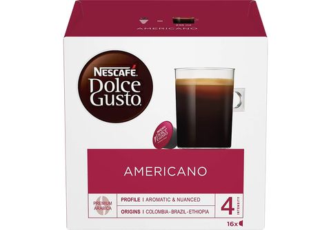  Nescafe Dolce Gusto - Cápsulas de café, americano, 16
