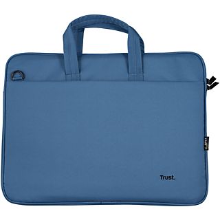 Maletín para portátil - Trust Bologna, Hasta 16", Universal, Poliester reciclado, Azul