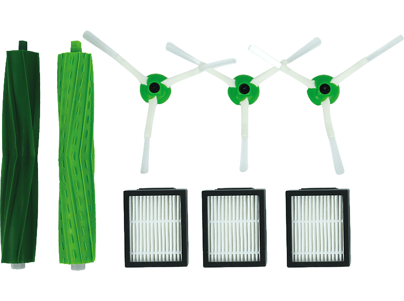 Accesorio robot aspirador - Scanpart Set recambios, Compatible Roomba i1 i5 i7 e5 e6 i7+, Negro