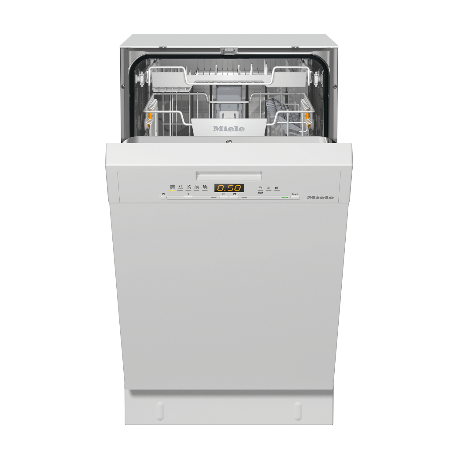 Miele G 5430 SCU Brws - Slim Lavastoviglie Incasso, 44,8 cm, Classe F