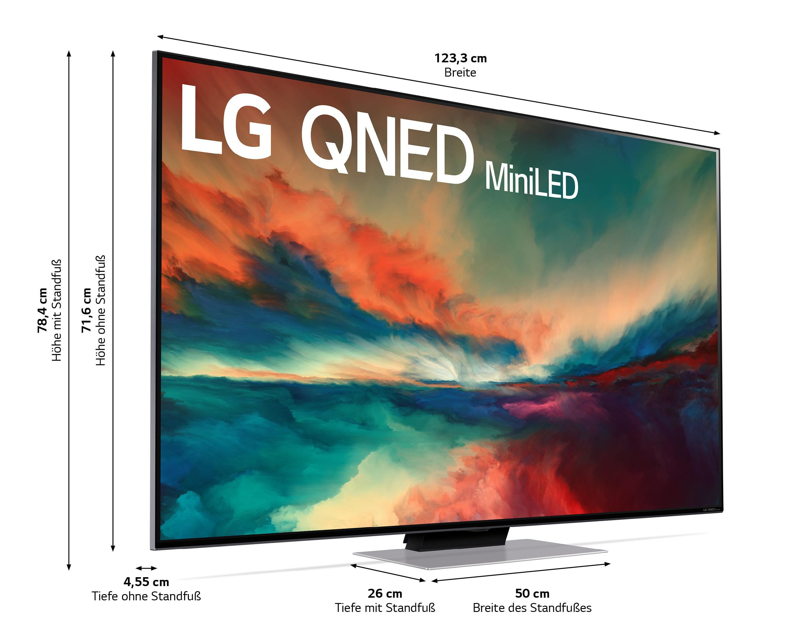 LG 55QNED866RE / 55 TV, Zoll SMART LG 139 UHD 4K, TV (Flat, ThinQ) QNED cm, 23 mit webOS