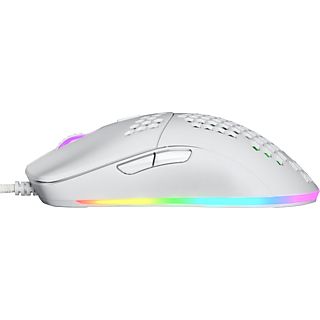 ISY IGM 4000 Ultralight - Gaming Maus, Kabelgebunden, Optisch mit Laserdioden, 7200 dpi, Weiss