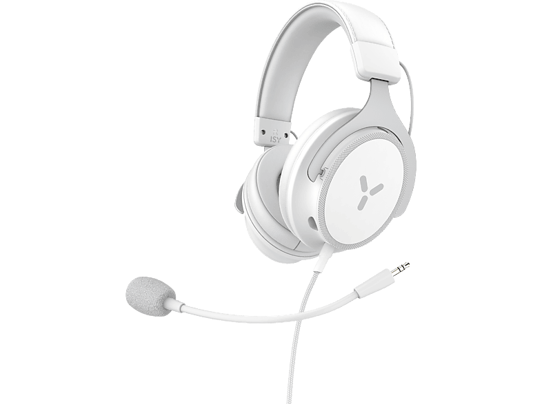 ISY IGH-2000-WT Ultralight Gaming Headset, Over-Ear, 40m Treiber, 3.5mm Klinke, Weiß — Foto 4 von 4