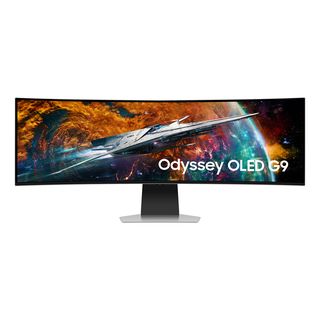 SAMSUNG Odyssey OLED G9 LS49CG954SU - Monitor da gaming, 49", DQHD, 240 Hz, argento