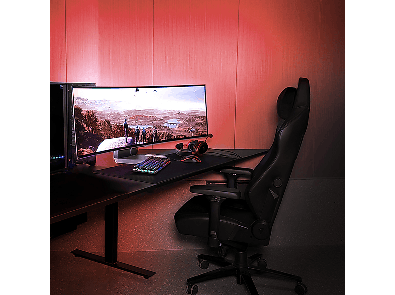 SAMSUNG Odyssey G9 S49CG954SU 49 Zoll Curved Gaming Monitor, DQHD, 0,03 ms Reaktionszeit, 250 cd/m², 240 Hz, Silber — Foto 2 von 5