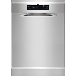 Lavavajillas - AEG FFB74927ZM, 14 servicios, 8 programas, 60 cm, Sistema AirDry, Inox