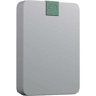 Disco duro externo 5TB - Seagate Ultra Touch, USB-C, HDD, 5000 Mbit/s, Gris