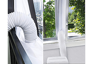 Accesorio aire acondicionado - NK Kit ventana abatible, Con cremallera, Autoadherente, 4 m, MediaMarkt