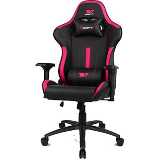 Silla gaming - Drift DR350, Polipiel, Reposabrazos 4D, Ruedas silenciosas, Inclinación, Rosa