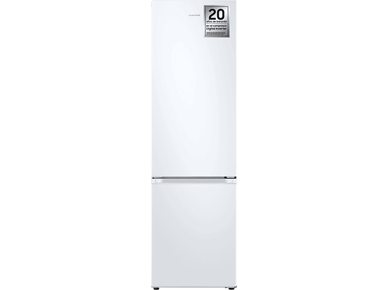 Frigorífico combi - Samsung Smart RB38C605CWW/EF, No Frost, 203 cm, 390l, All-Around Cooling, WiFi, Blanco
