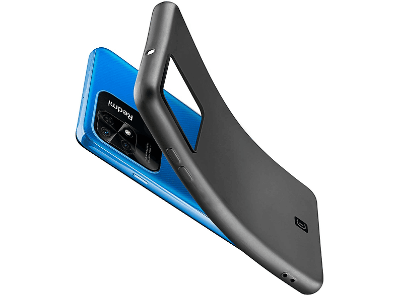 Cellularline Cus mood Xiaomi Redmi 10C, Cover per 10C,Nero