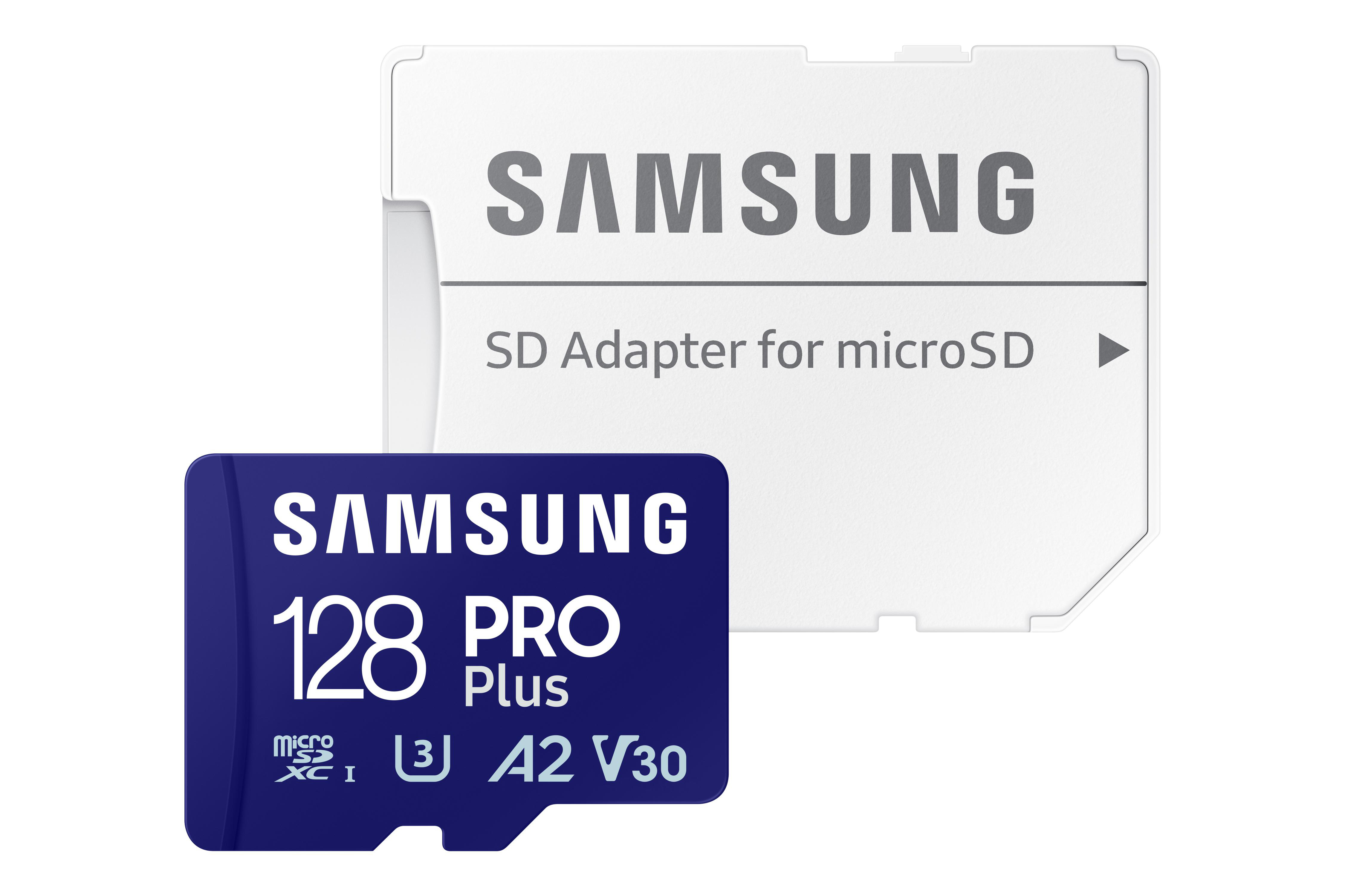 SAMSUNG PRO Plus (2023) Speicherkarte, SD-Adapter, mit 180 GB, 128 MB/s Micro-SDXC