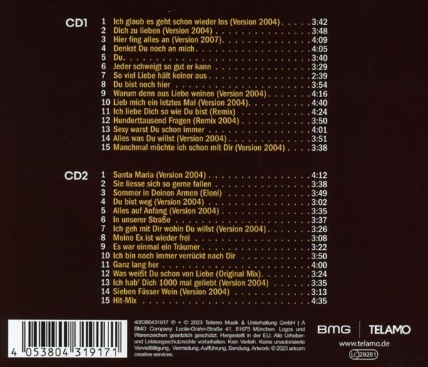 Eine Liste von Songtiteln mit Album- und Versionsinformationen. Die Liste ist auf Deutsch.