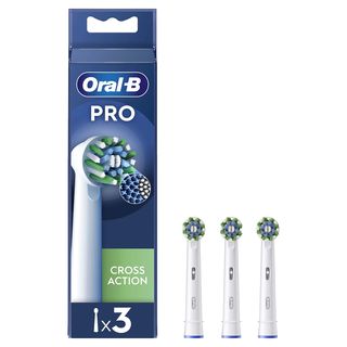 Recambio para cepillo dental - Oral-B Pro CrossAction, Cabezales De Recambio, Pack De 3 Unidades