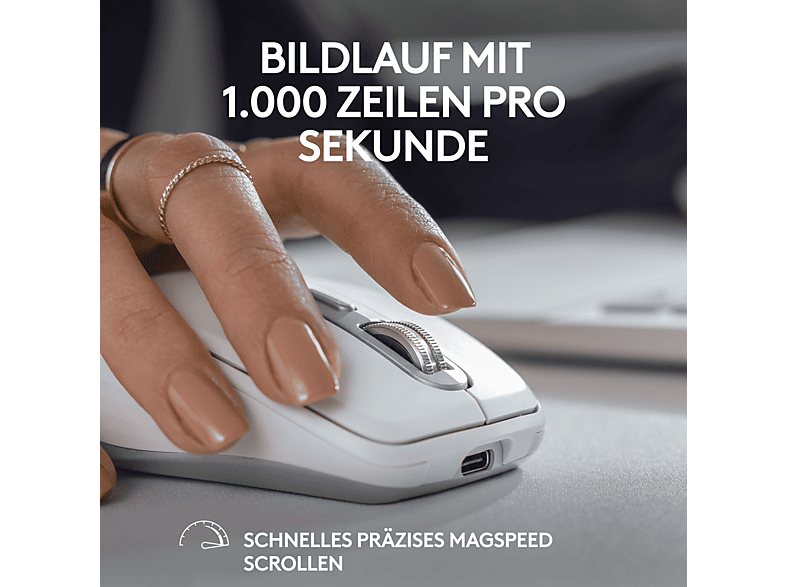 LOGITECH MX Anywhere 3s Kabellose Maus, Bluetooth, Grafit — Foto 3 von 5