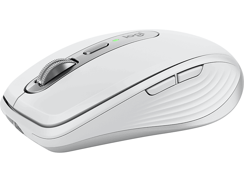 LOGITECH MX Anywhere 3s Kabellose Maus, Bluetooth, Hellgrau