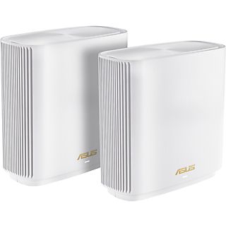 Sistema WiFi Mesh - ASUS XT9 B-1-PK, 2 pack, 7.8 Gbit/s, Tribanda, Hasta 530 m²,  WiFi 6, Blanco