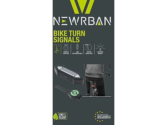 NEWRBAN NEWMTURNSIGBIKEK - Indicatore di direzione (Nero)