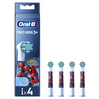Recambio para cepillo dental - Oral-B Kids, Cabezales De Recambio De Spider-Man, Pack de 4 Unidades