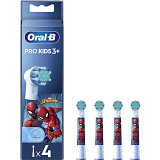 Recambio para cepillo dental - Oral-B Kids, Cabezales De Recambio De Spider-Man, Pack de 4 Unidades