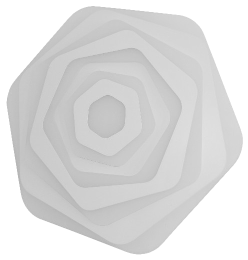 AVIDE Atina LED design mennyezeti lámpa, 85W (42.5+42.5), 7790 lm, RF távirányítóval (ADO3S-ATN-2.4G)