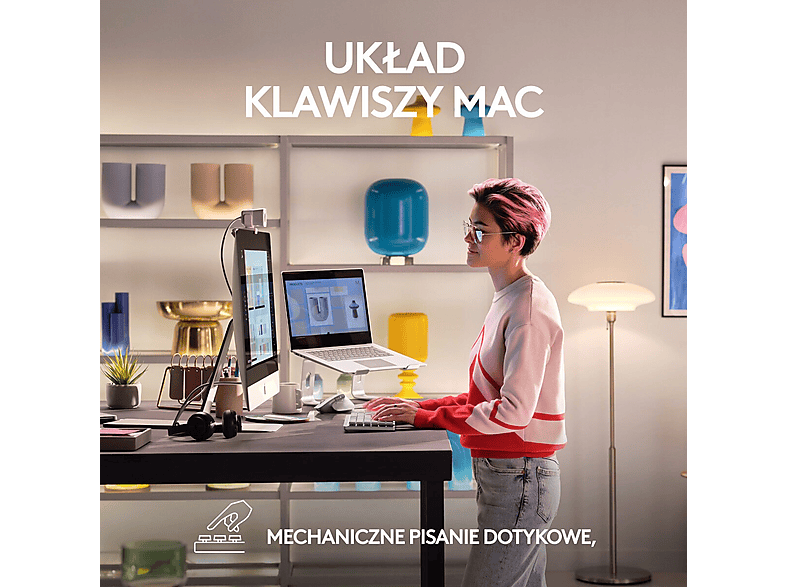 Klawiatura LOGITECH MX Mechanical Mini for Mac Silver – zdjęcie 3