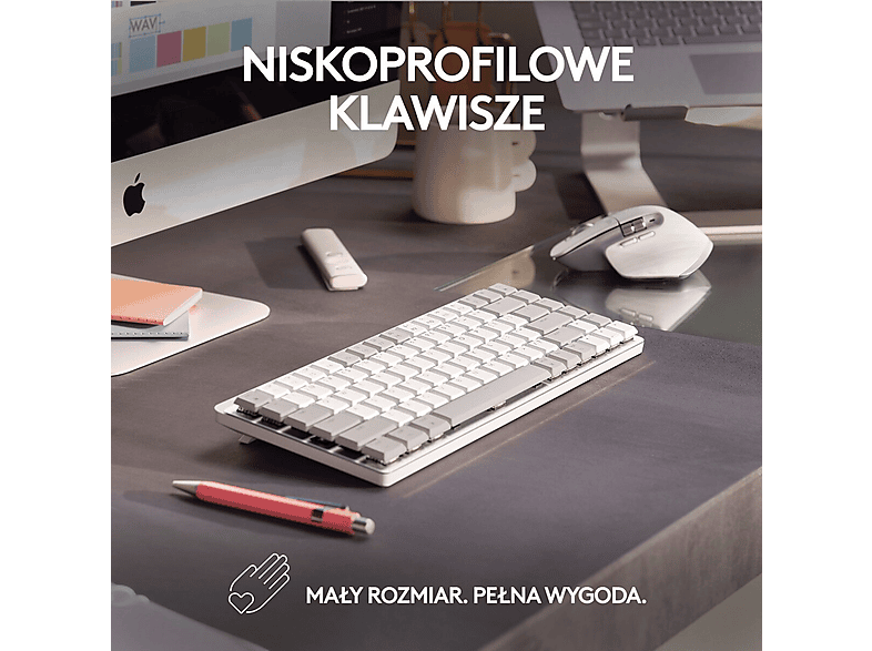 Klawiatura LOGITECH MX Mechanical Mini for Mac Silver – zdjęcie 2