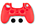 SPARTAN GEAR szilikon tok + hüvelykujj csúszásgátló PlayStation 4 kontrollerhez, piros