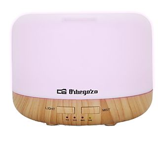 Humidificador - Orbegozo HUA 4000, Capacidad 0.4 L,Tecnología aromaterapia ultrasónica, Temporizador