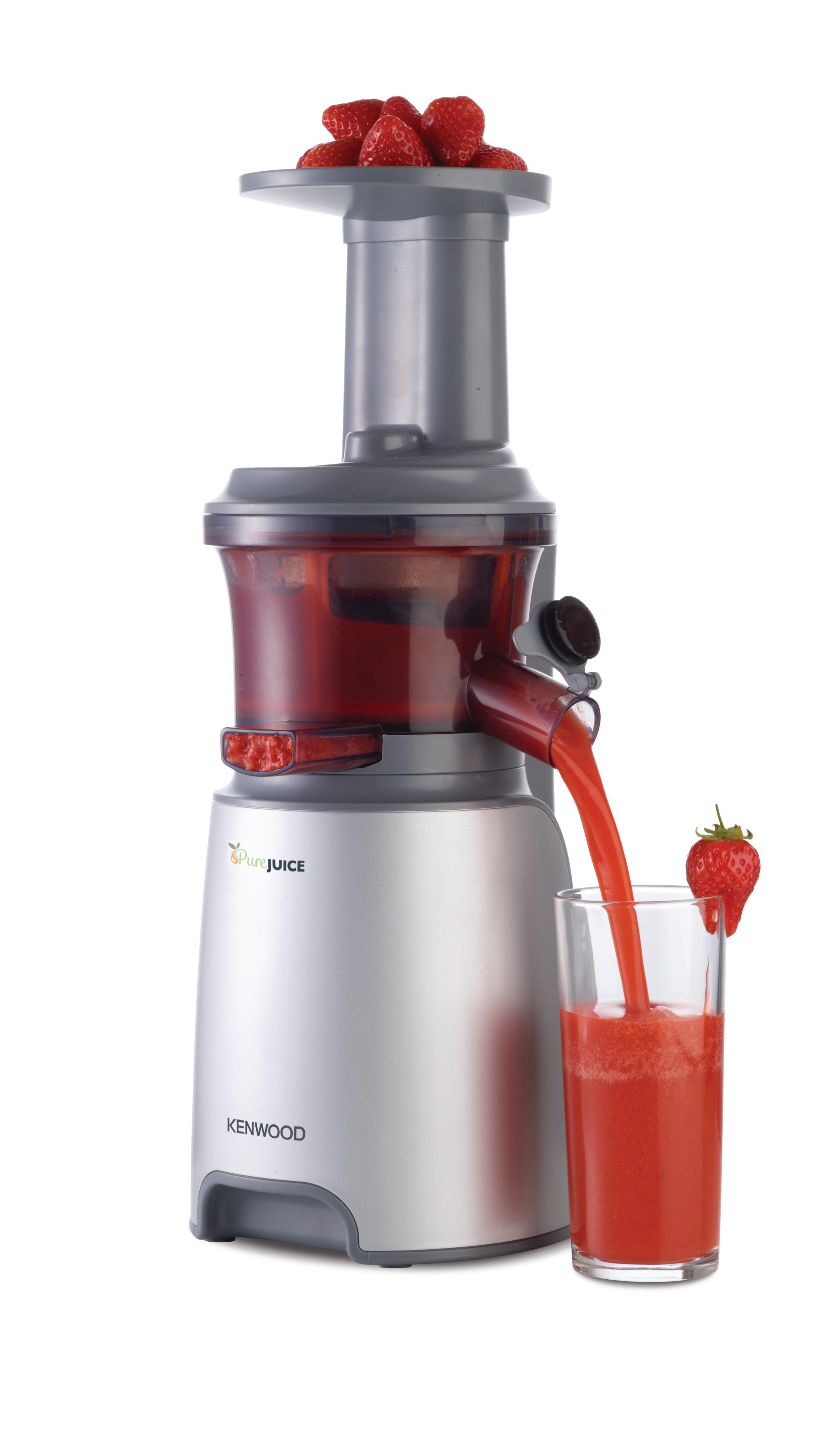 KENWOOD PureJuice JMP 600 SI Slow Juicer 150 Watt, Silber