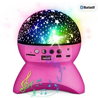 PATRYFUNLIGHTS Bluetooth-Partylautsprecher mit Nachtlichteffekten, pink