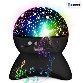PATRYFUNLIGHTS Bluetooth-Partylautsprecher mit Nachtlichteffekten, schwarz