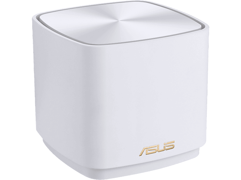 Router - ASUS XD4 PLUS W-1-PK, 1.8 Gbit/s, WiFi 6, Hasta 446 m², MU-MIMO, Blanco