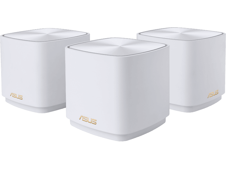 Sistema WiFi Mesh - ASUS XD4 PLUS W-3-PK, 3 pack, 1.8 Gbit/s, 6, Hasta 446 m², MU-MIMO, Blanco