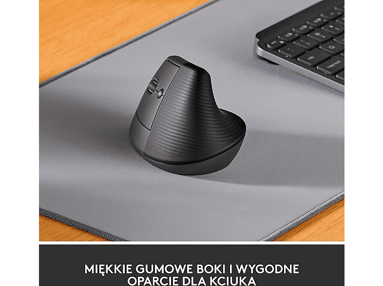 Logitech Lift Left Grafitowa – zdjęcie 2