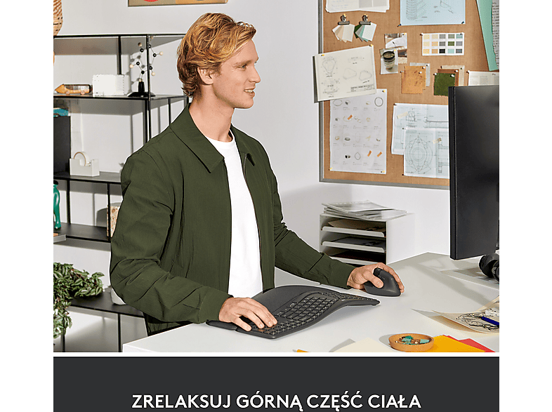 Logitech Lift Left Grafitowa – zdjęcie 3