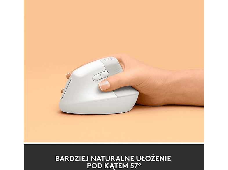 Logitech Lift Biała – zdjęcie 3