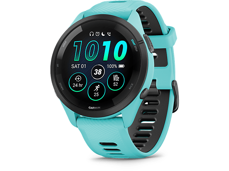 GARMIN Forerunner 265 okosóra, aqua-fekete (010-02810-12)