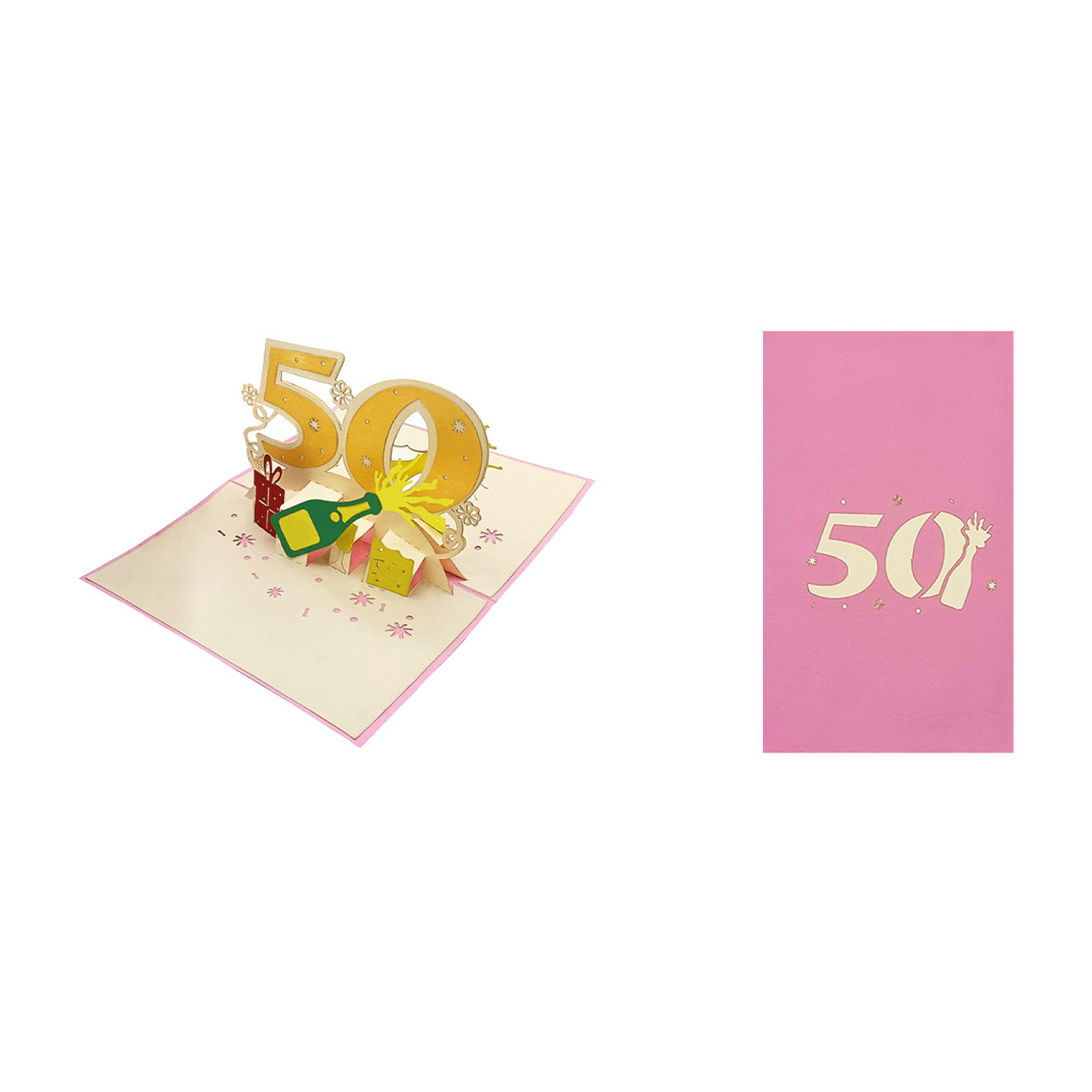 Biglietto Auguri Origami Surprise 50 Anni LEI