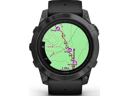 GARMIN epix Pro (Gen2) 51 mm - GPS-Smartwatch (127-210, Silikon, Schwarz/Schiefergrau)