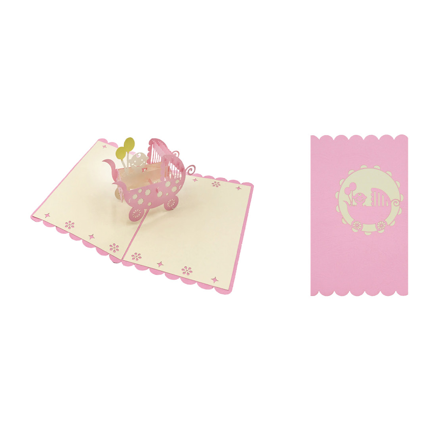Biglietto Auguri Origami Surprise Nascita PER LEI