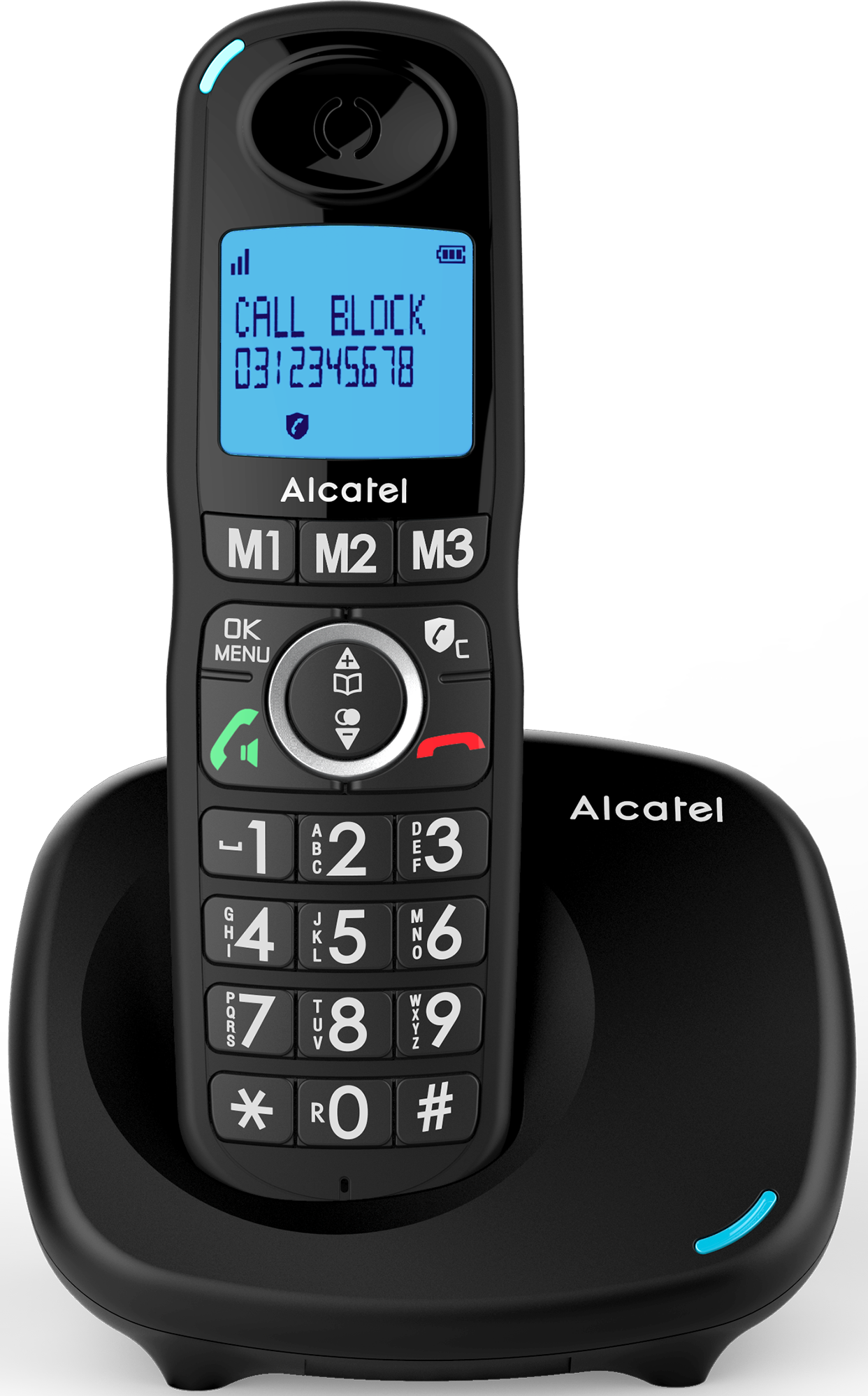 ALCATEL XL535 DUO Fekete dect telefon