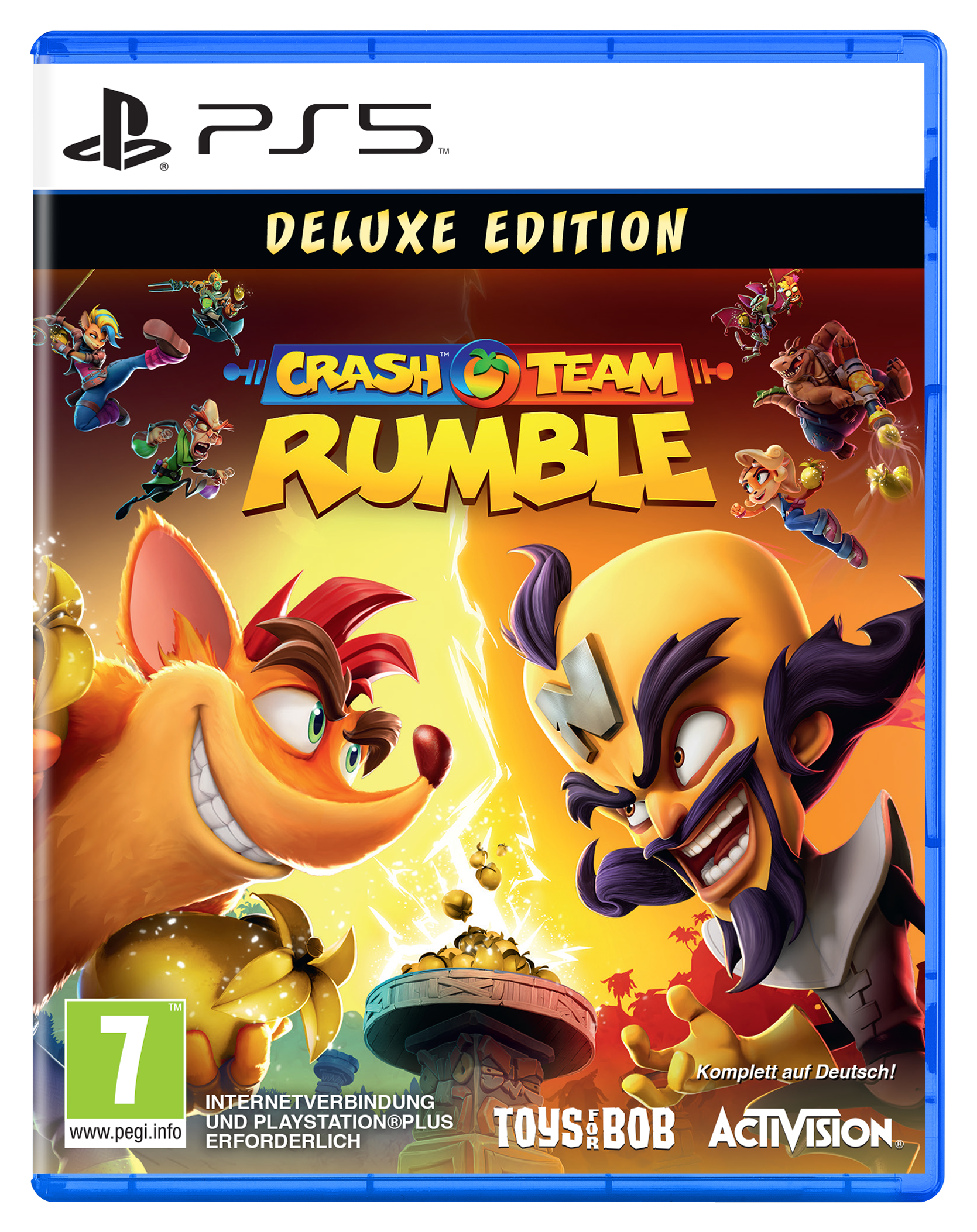 PS5-Spielbox mit Charakteren aus Crash Bandicoot.