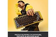 Klawiatura bezprzewodowa LOGITECH Pop Keys Czarno-żółty (Blast) 920-010735